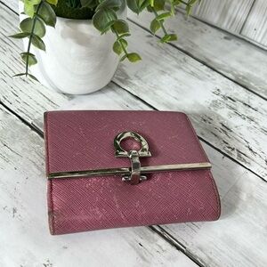 Salvatore Ferragamo Pink Short Wallet